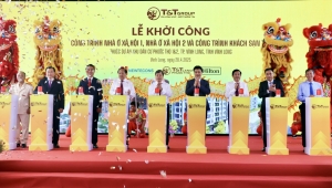 T&T Group - Khởi công hai công trình nhà ở xã hội và khách sạn Hilton 5 sao tại T&T Tam Đa Vĩnh Long